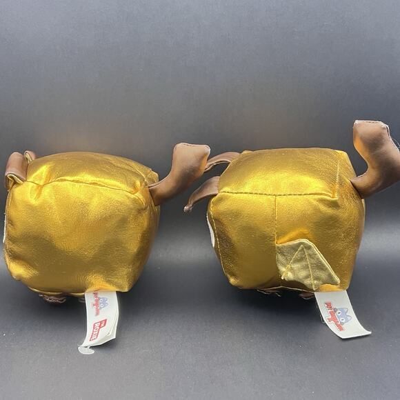 Pet Simulator Roxie Gold Dog & Gold Metallic Luna Dragon Plushies Toys EUC - Picture 4 of 12